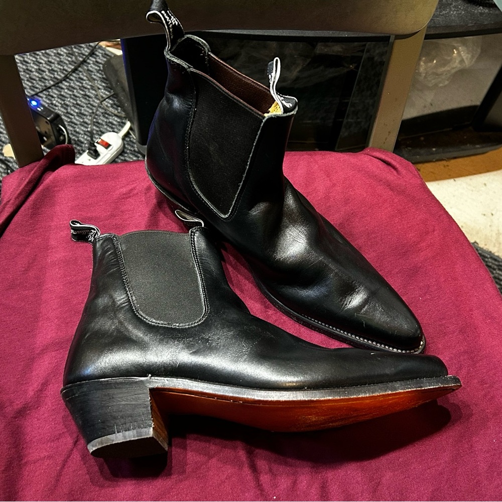 R.M. Williams Black Ankle Boots, size 11
